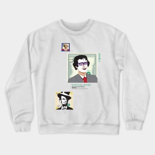 USD000014 - Thomas Jefferson miming with funny glasses Crewneck Sweatshirt